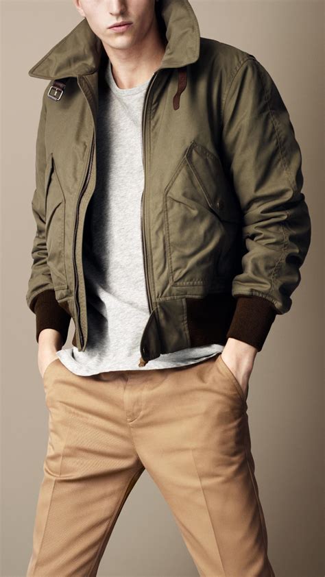 burberry waxed coat|burberry bomber jacket men's.